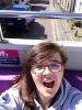 Ellie on the bus!